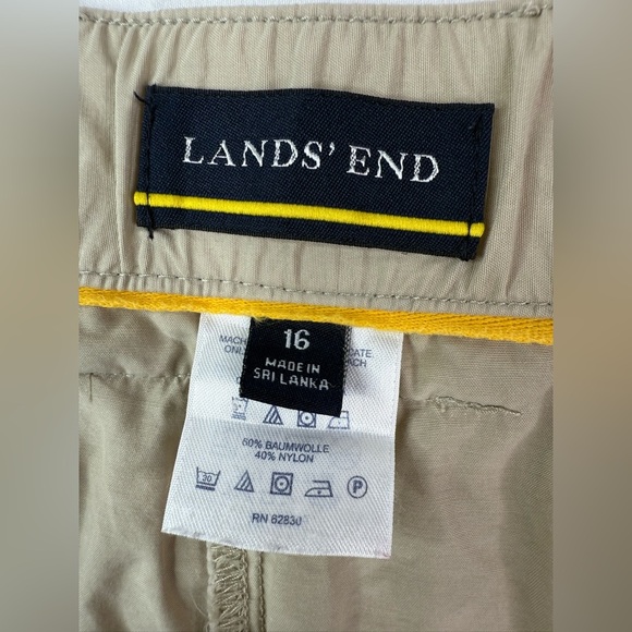 Lands’ End Khaki Skort Pockets Lightweight Size 16 - Picture 4 of 8